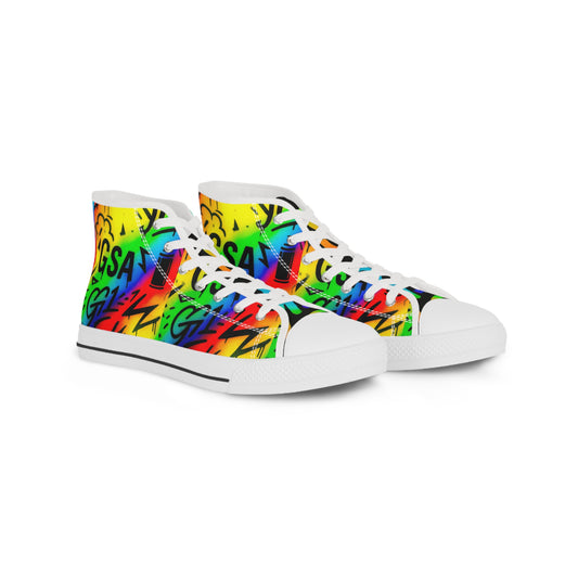 GSA G1 High Top Sneakers- Rainbow