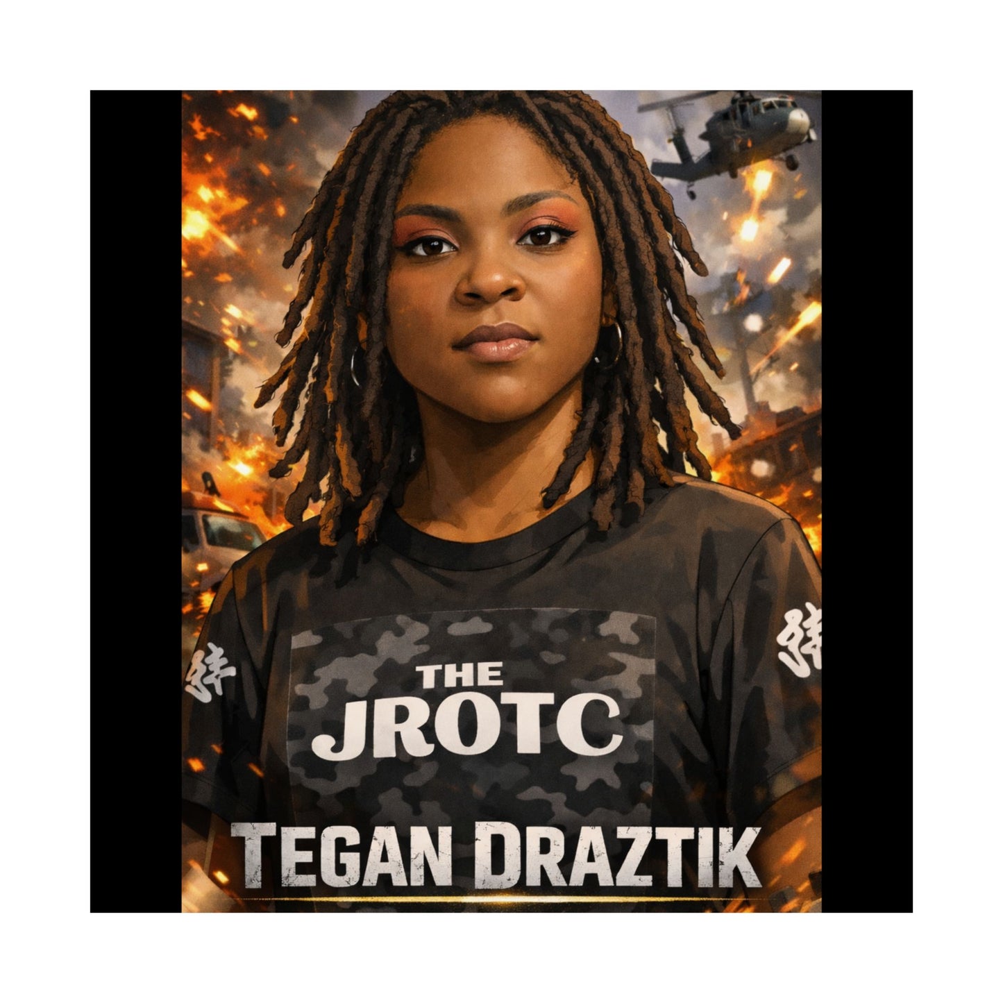 THE JROTC ANIME POSTER: TEGAN DRAZTIK