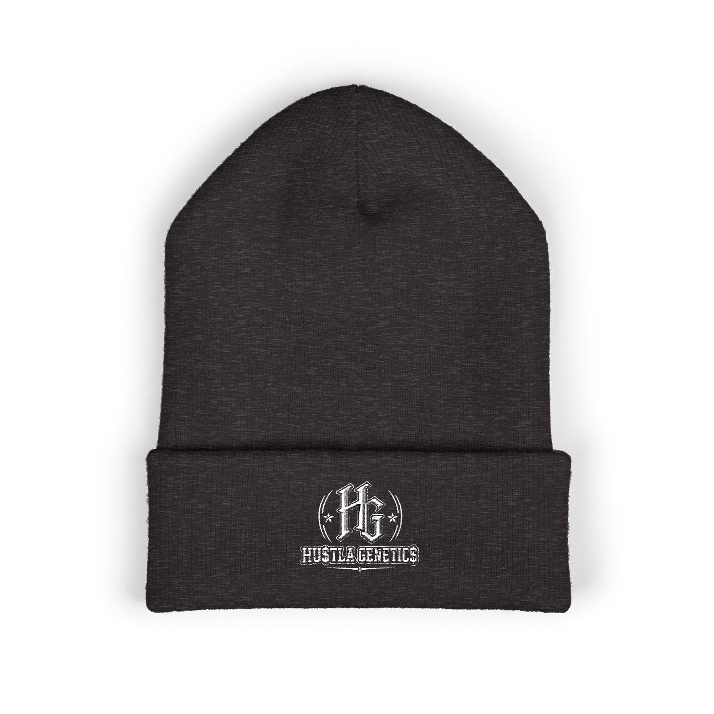 Hustla Genetics Embroidered Cuffed Beanie