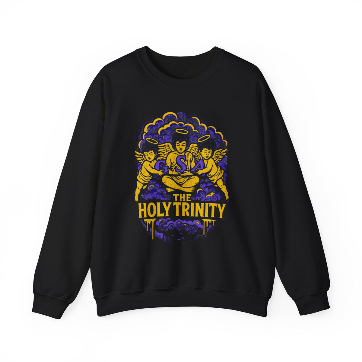 Holy Trinity Sweatshirt - Purple & Black