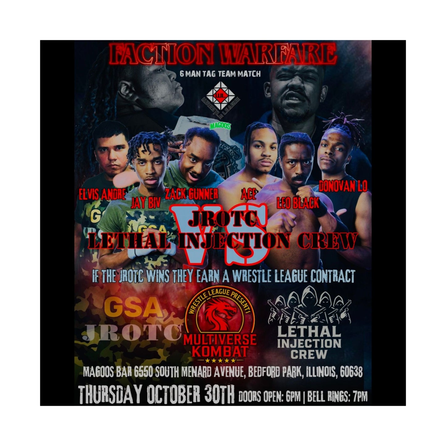 THE JROTC VS LIC POSTER ( Multiverse Kombat ) - Version 1