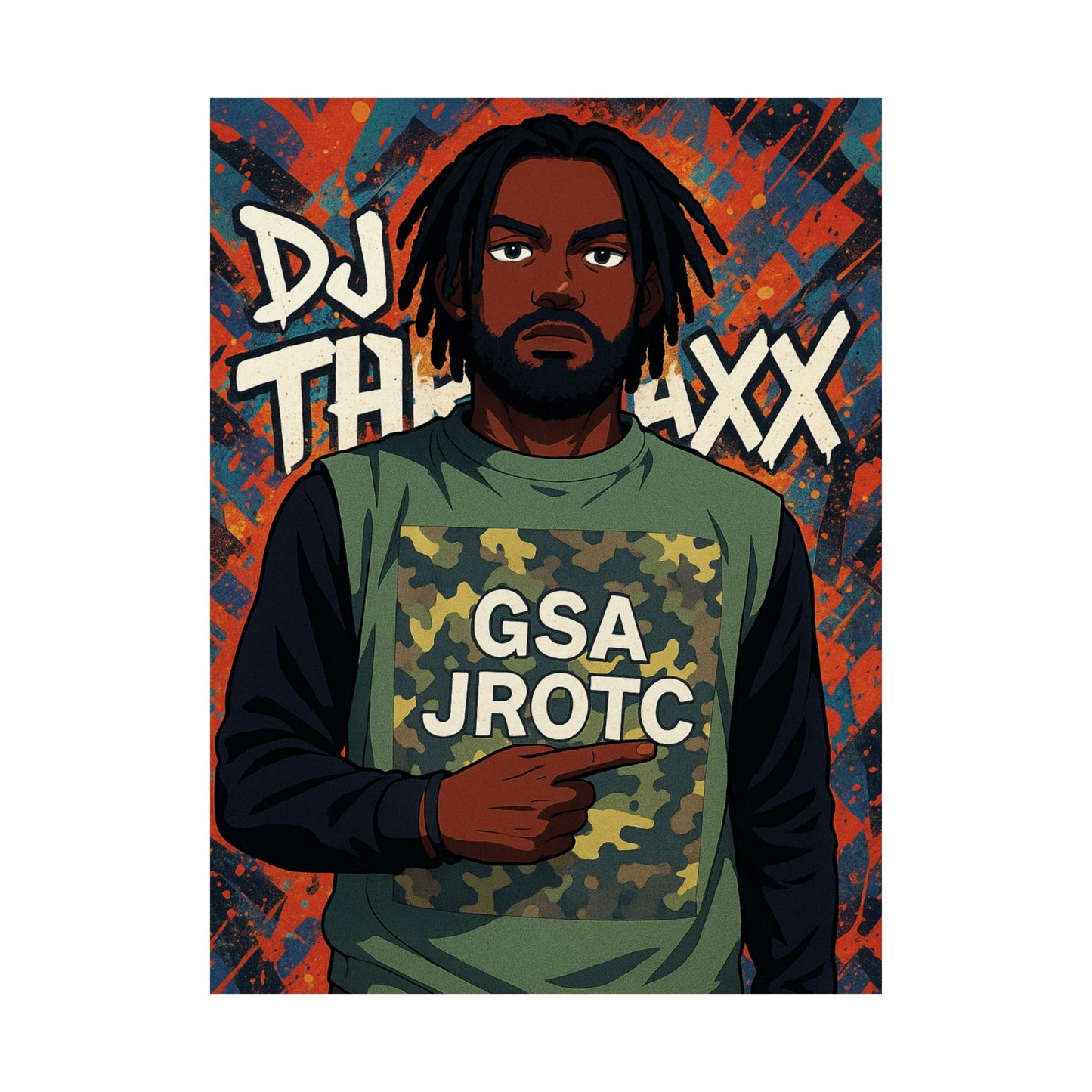 THE JROTC ANIME POSTER: DJ THRAXX
