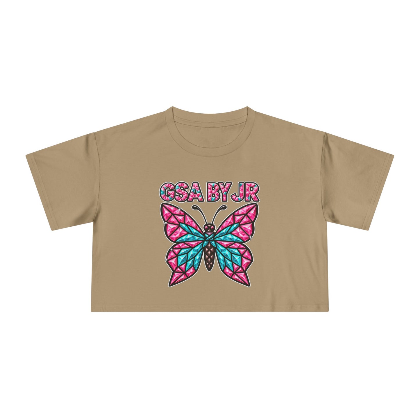 Butterfly Graphic Crop Tee