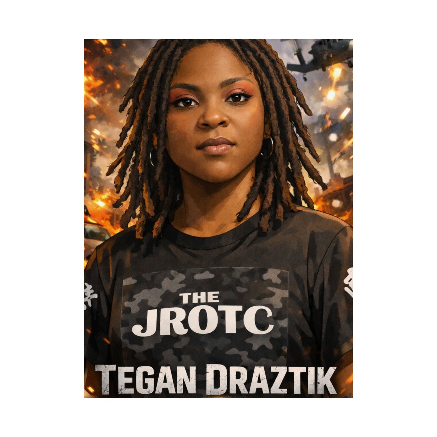 THE JROTC ANIME POSTER: TEGAN DRAZTIK
