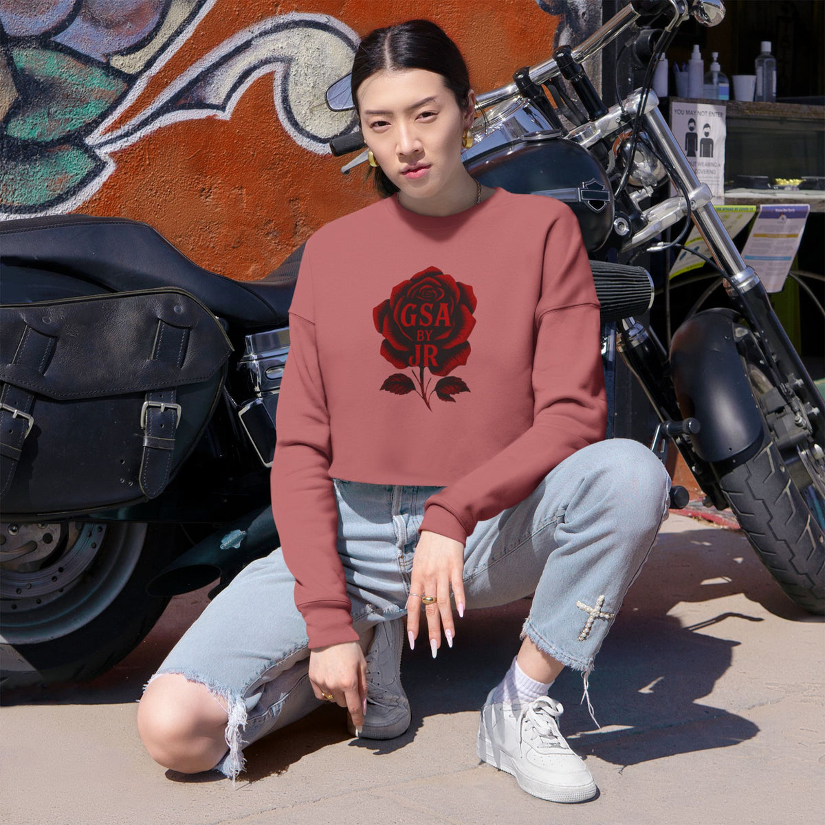 Cropped Sweatshirt - Red GSA