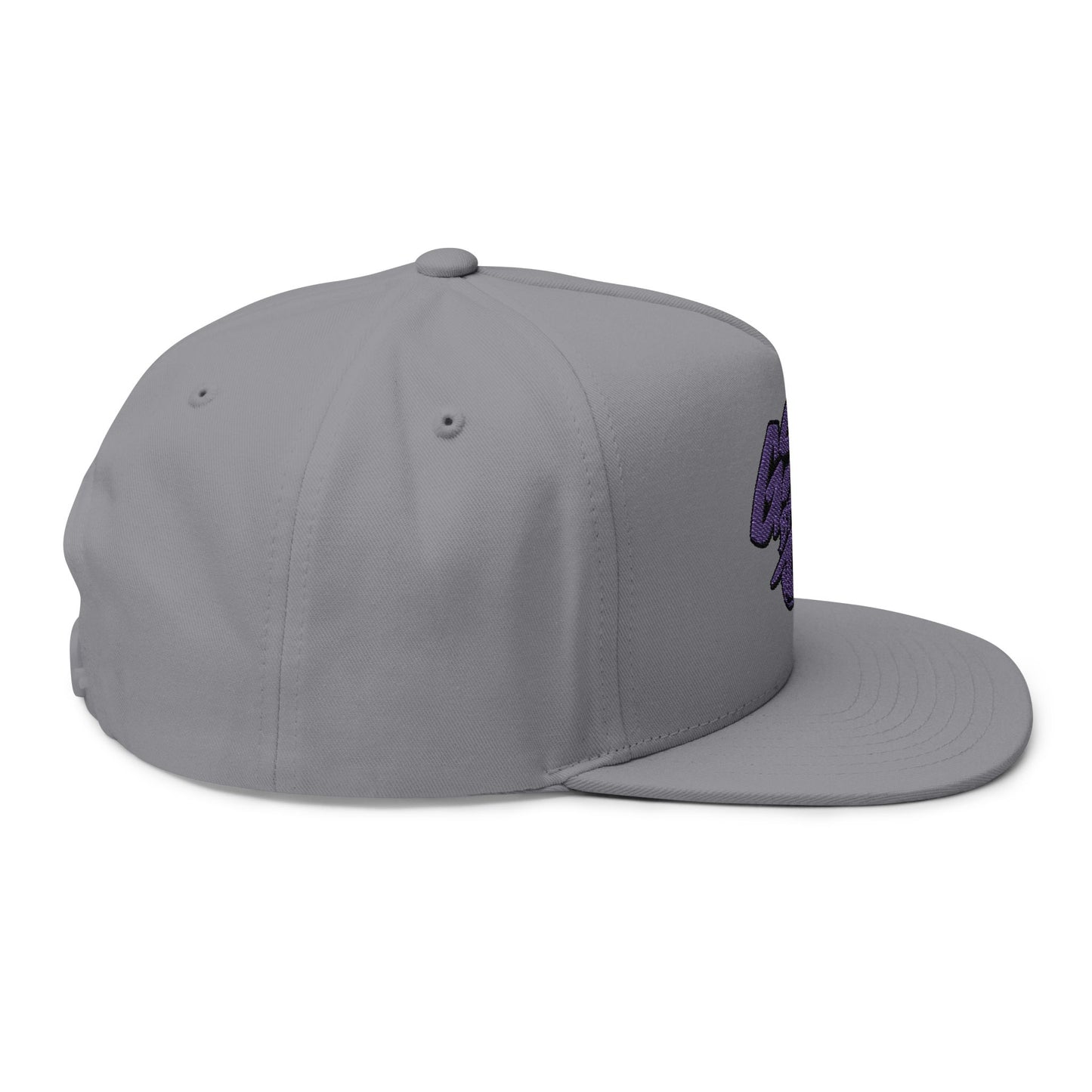 Purple Graffiti Flat Bill Cap