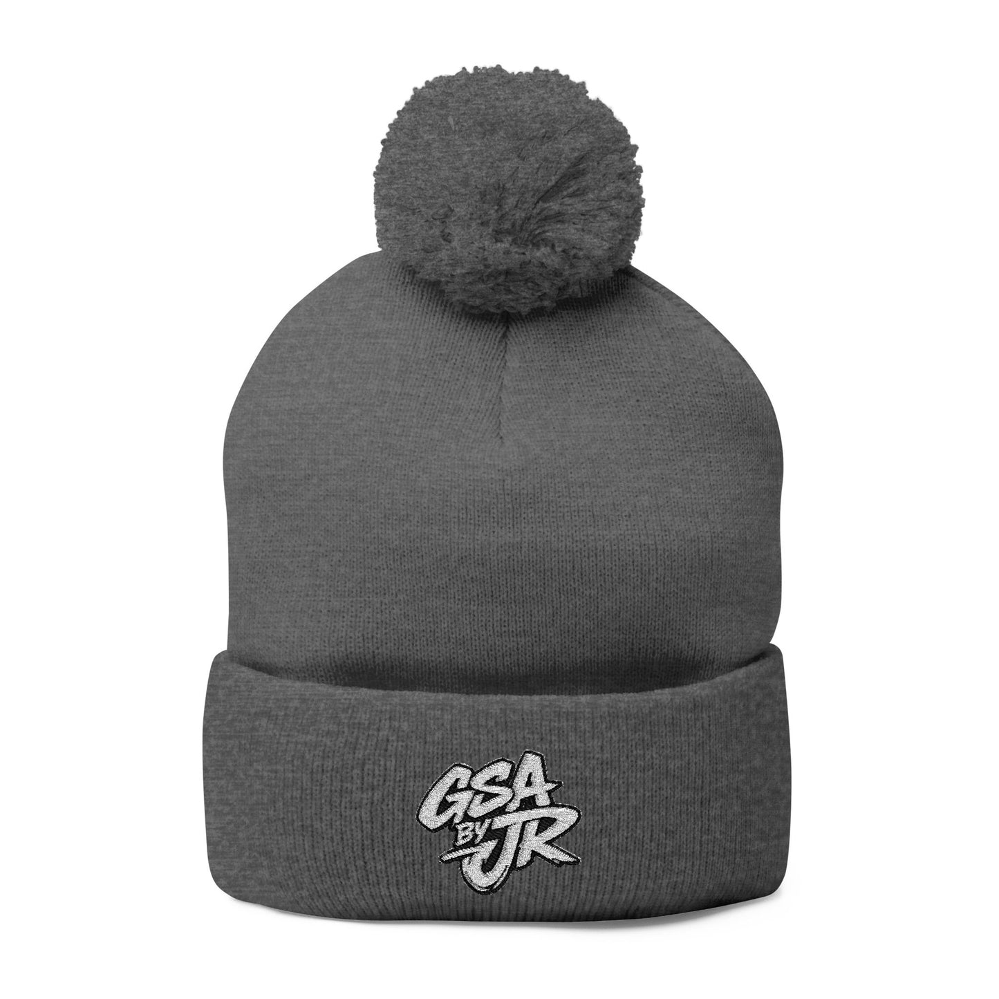 GSA BY JR Embroidered Pom-Pom Beanie