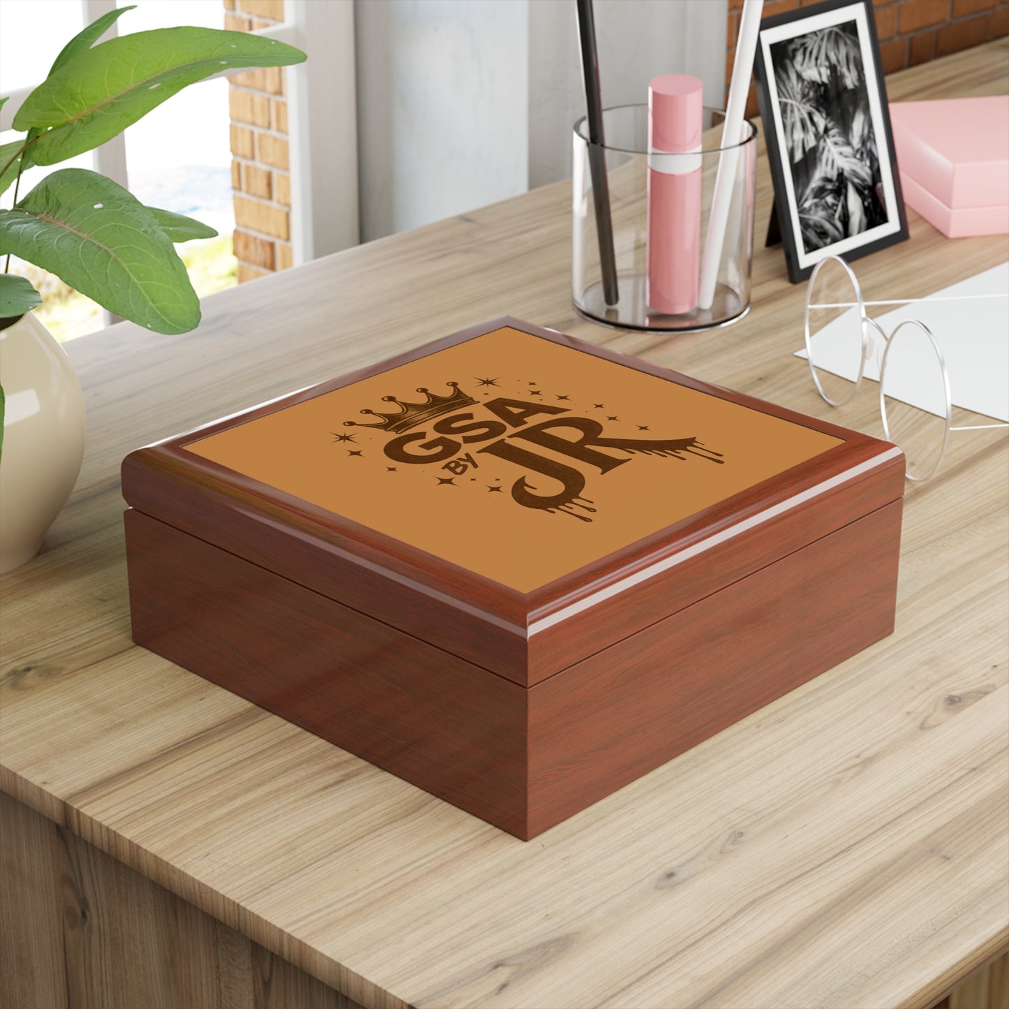 GSA BY JR Gold Jewelry Box