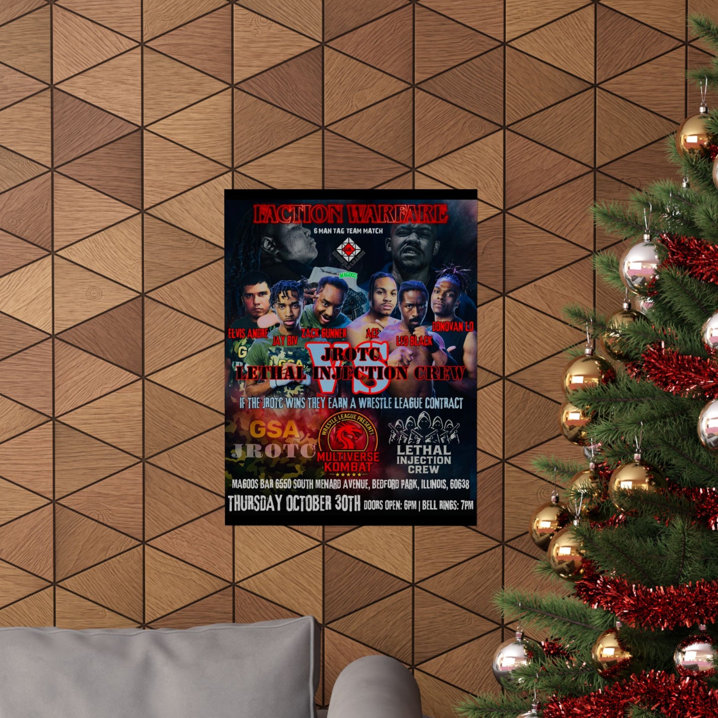 THE JROTC VS LIC POSTER ( Multiverse Kombat ) - Version 1