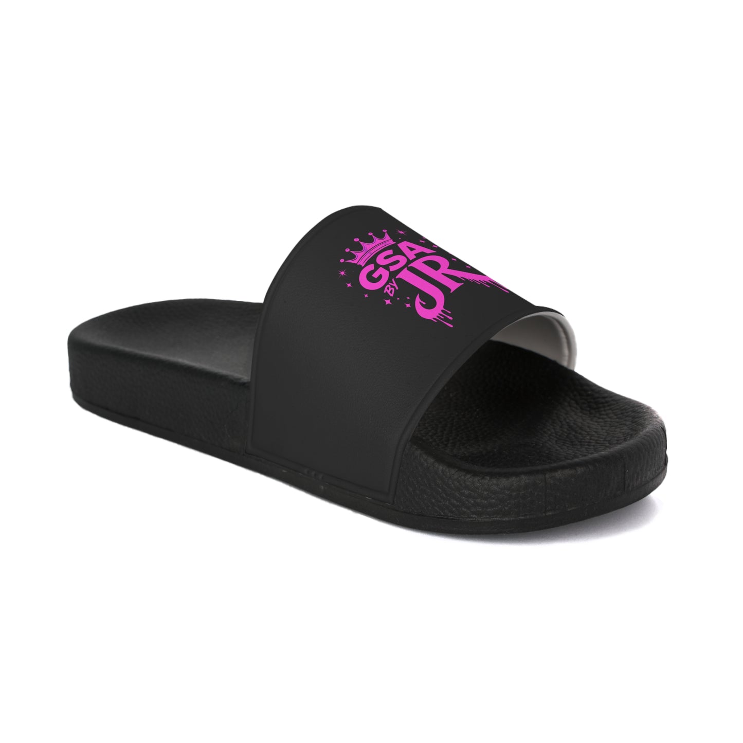 GSA BY JR Women's Slide Sandals – Black & Pink