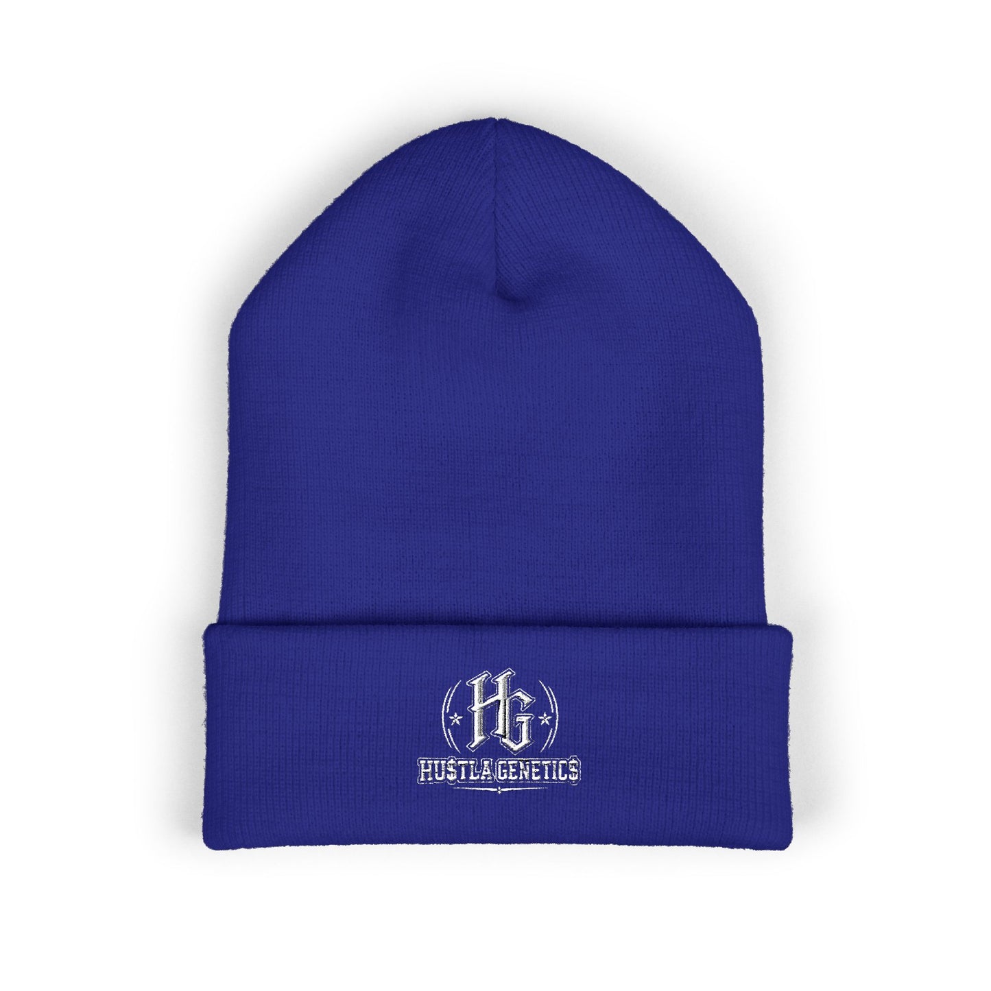 Hustla Genetics Embroidered Cuffed Beanie