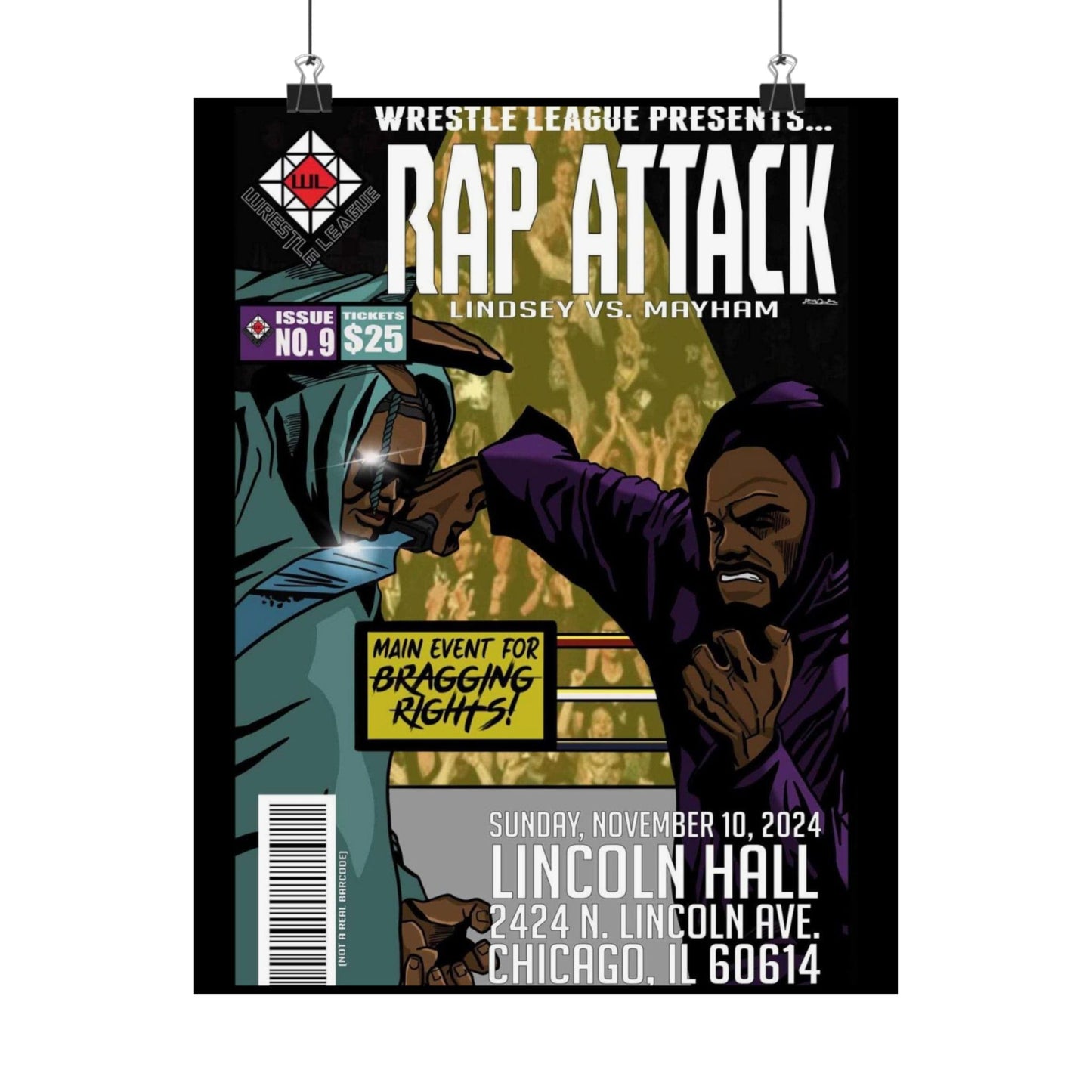 JR LINDSEY VS MOCHOSE MAYHAM POSTER