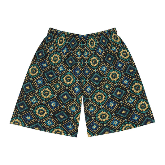 GSA BY JR Retro Blue & Gold Shorts
