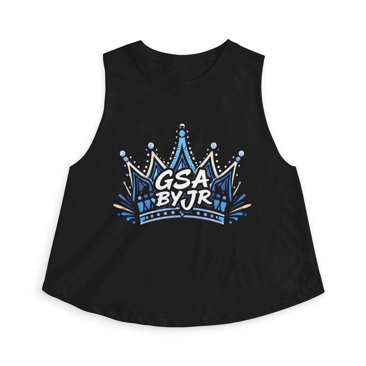 Blue Mandala Crop Top