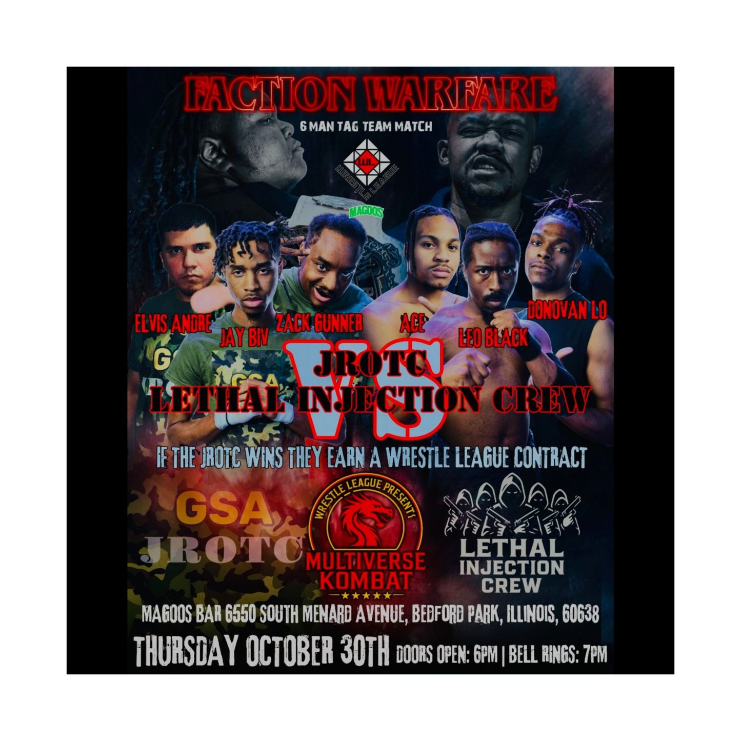 THE JROTC VS LIC POSTER ( Multiverse Kombat ) - Version 1