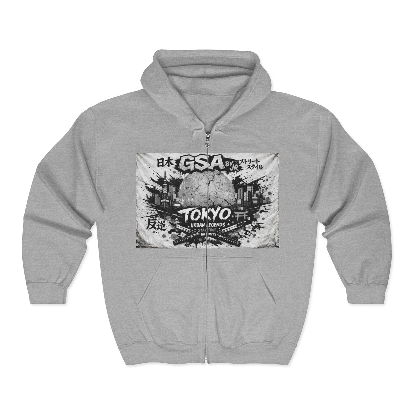 GSA BY JR Tokyo Graphic Zip Hoodie