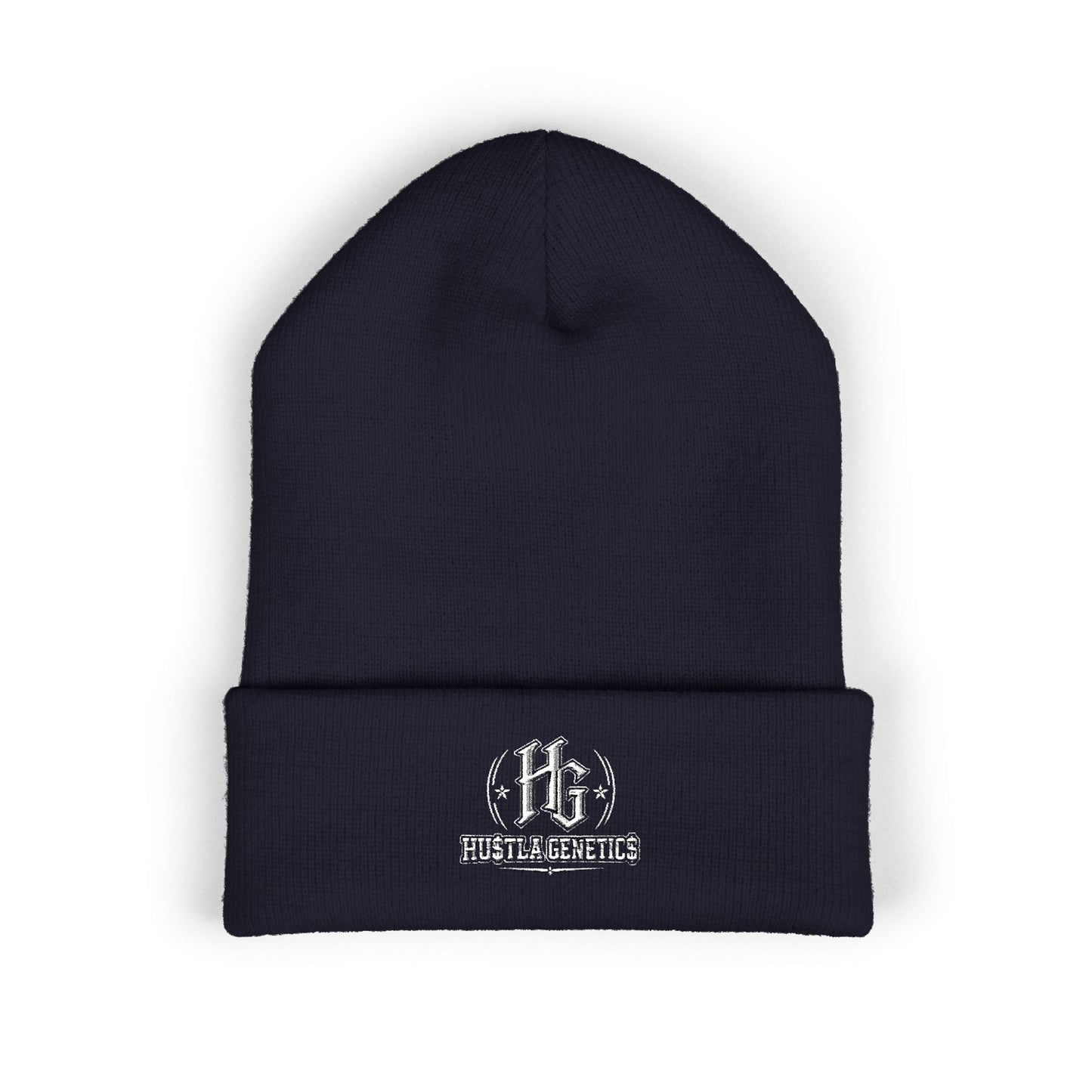 Hustla Genetics Embroidered Cuffed Beanie
