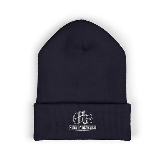 Hustla Genetics Embroidered Cuffed Beanie