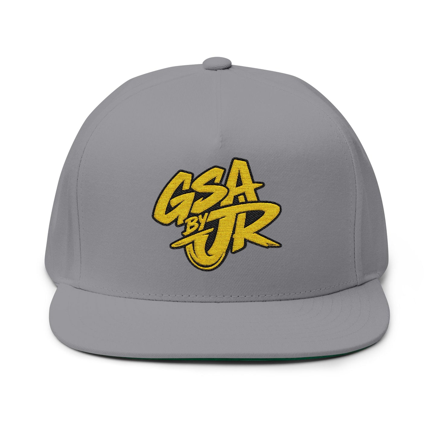 Yellow Graffiti Flat Bill Cap