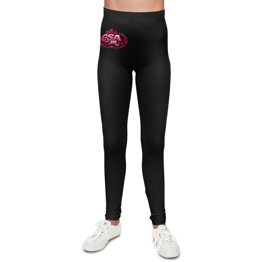 Youth Leggings - Pink/ Black