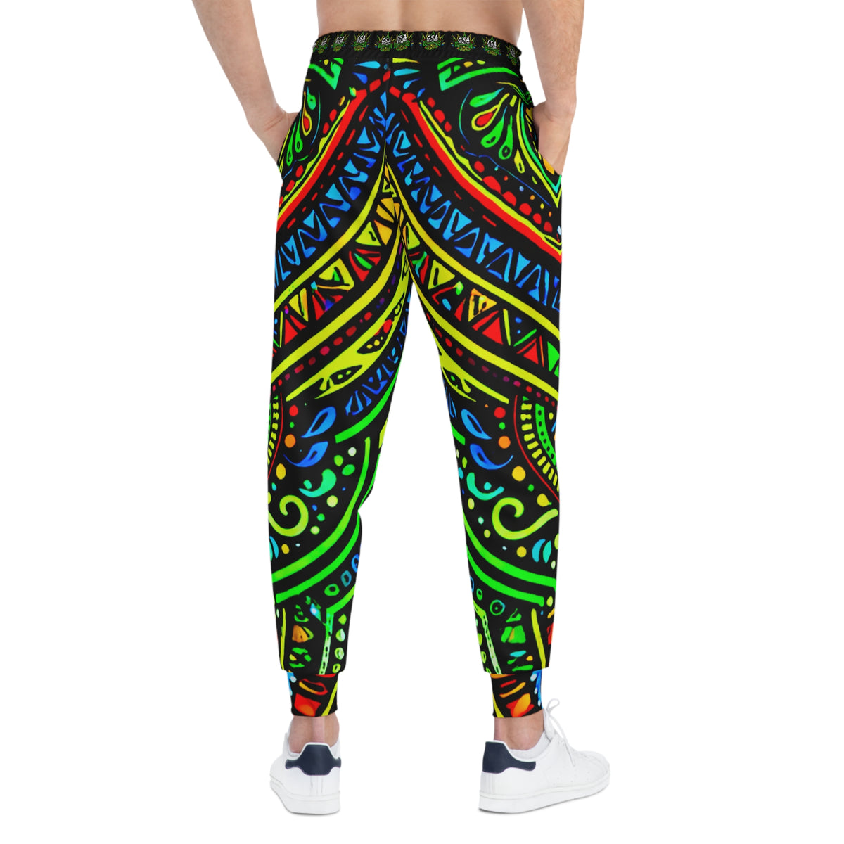 Tribal Neon Mandala Joggers
