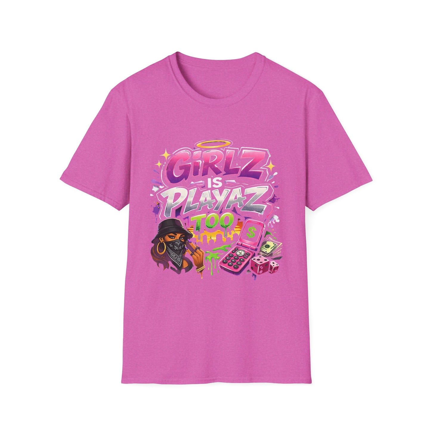 GSA BY JR " Girlz Is Playaz Too " Softstyle Tee