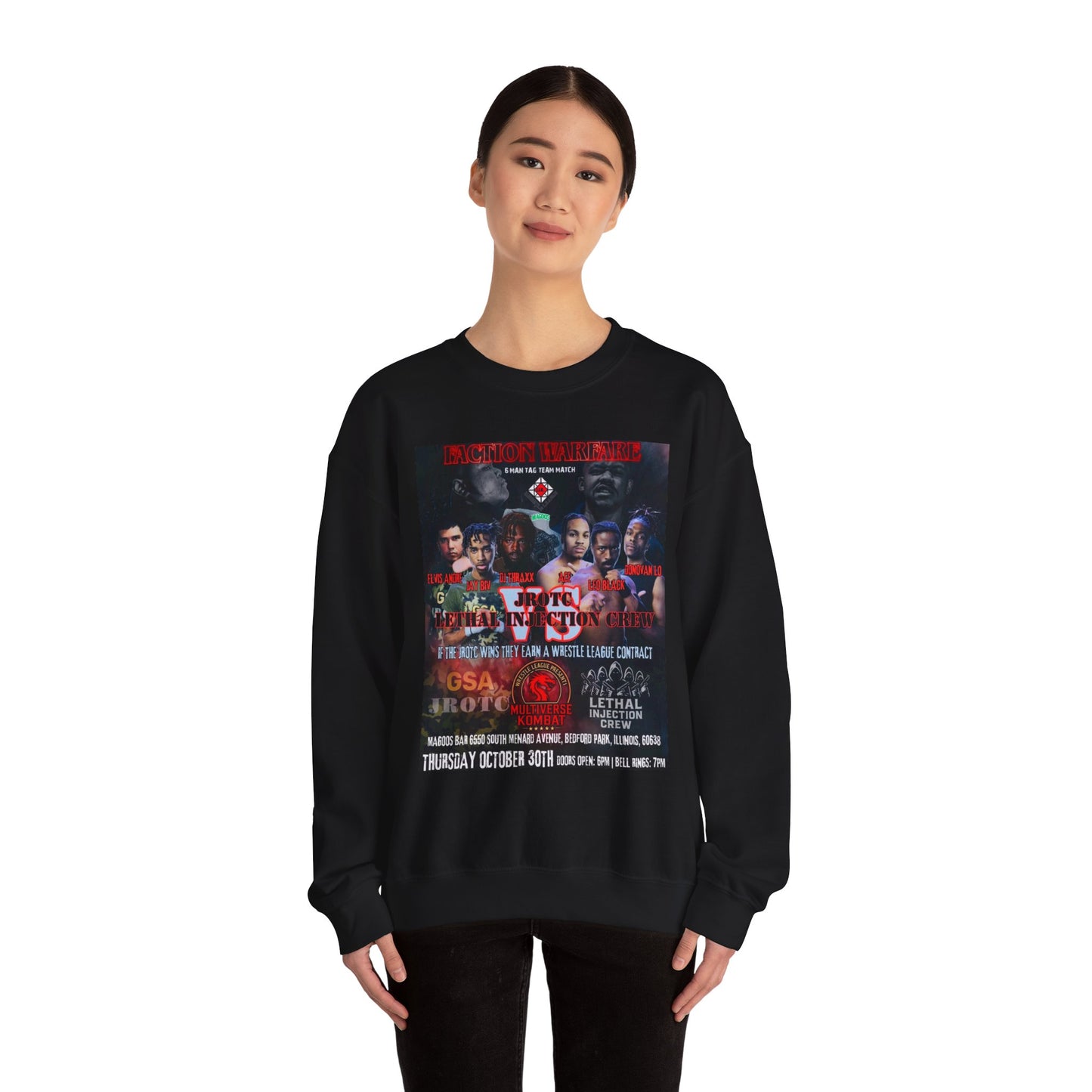 THE JROTC VS LIC SWEATSHIRT ( Multiverse Kombat )