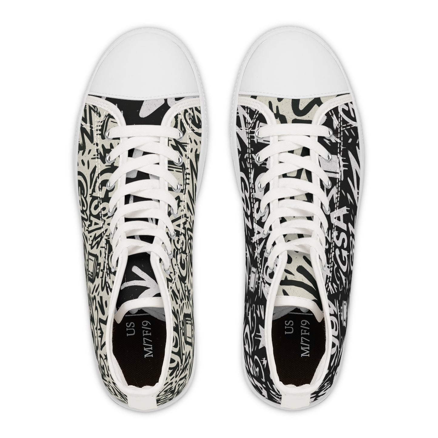WOMENS GSA G1 High Top Sneakers - Yin & Yang