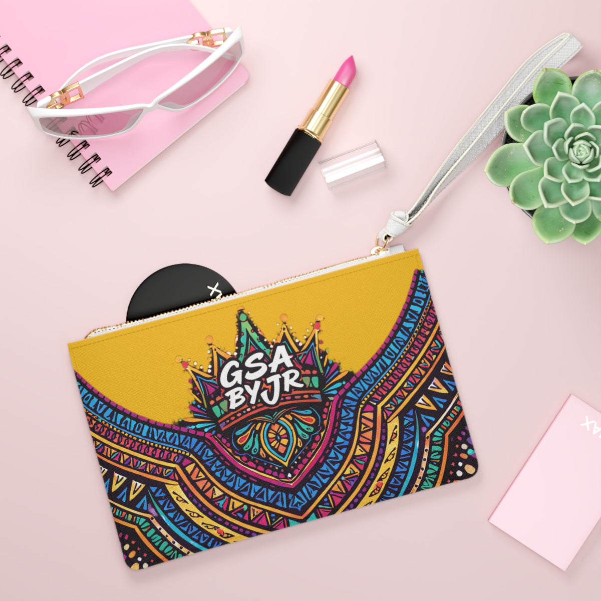 Colorful Tribal Pattern Clutch Bag