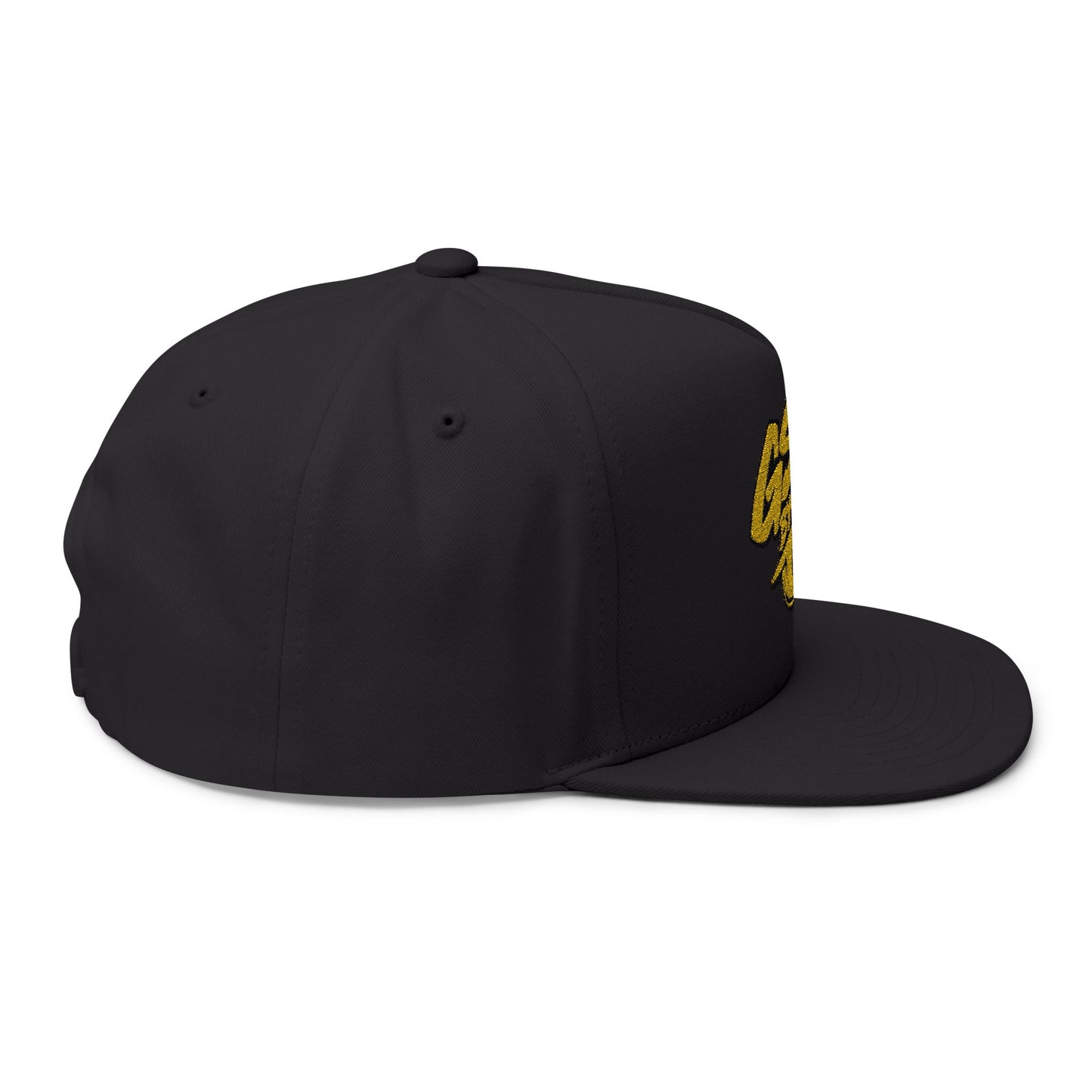 Yellow Graffiti Flat Bill Cap