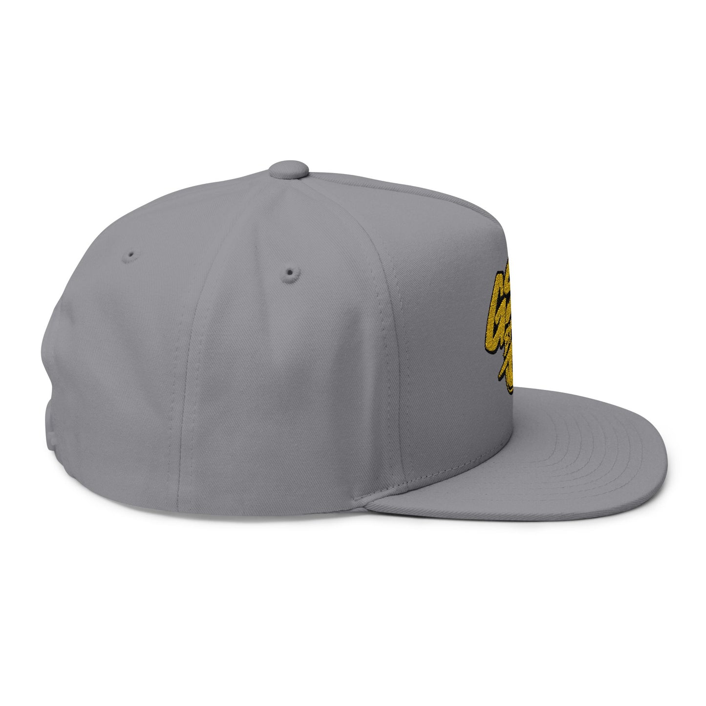 Yellow Graffiti Flat Bill Cap