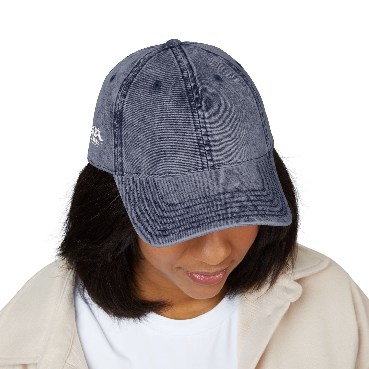 Vintage Embroidered Caps ( White GSA )