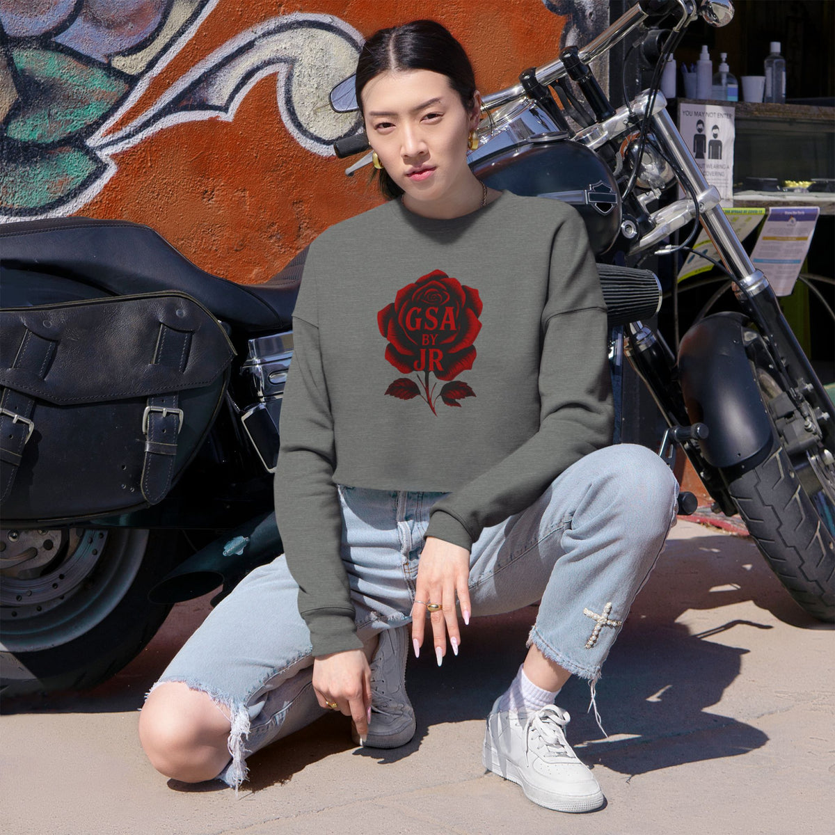 Cropped Sweatshirt - Red GSA