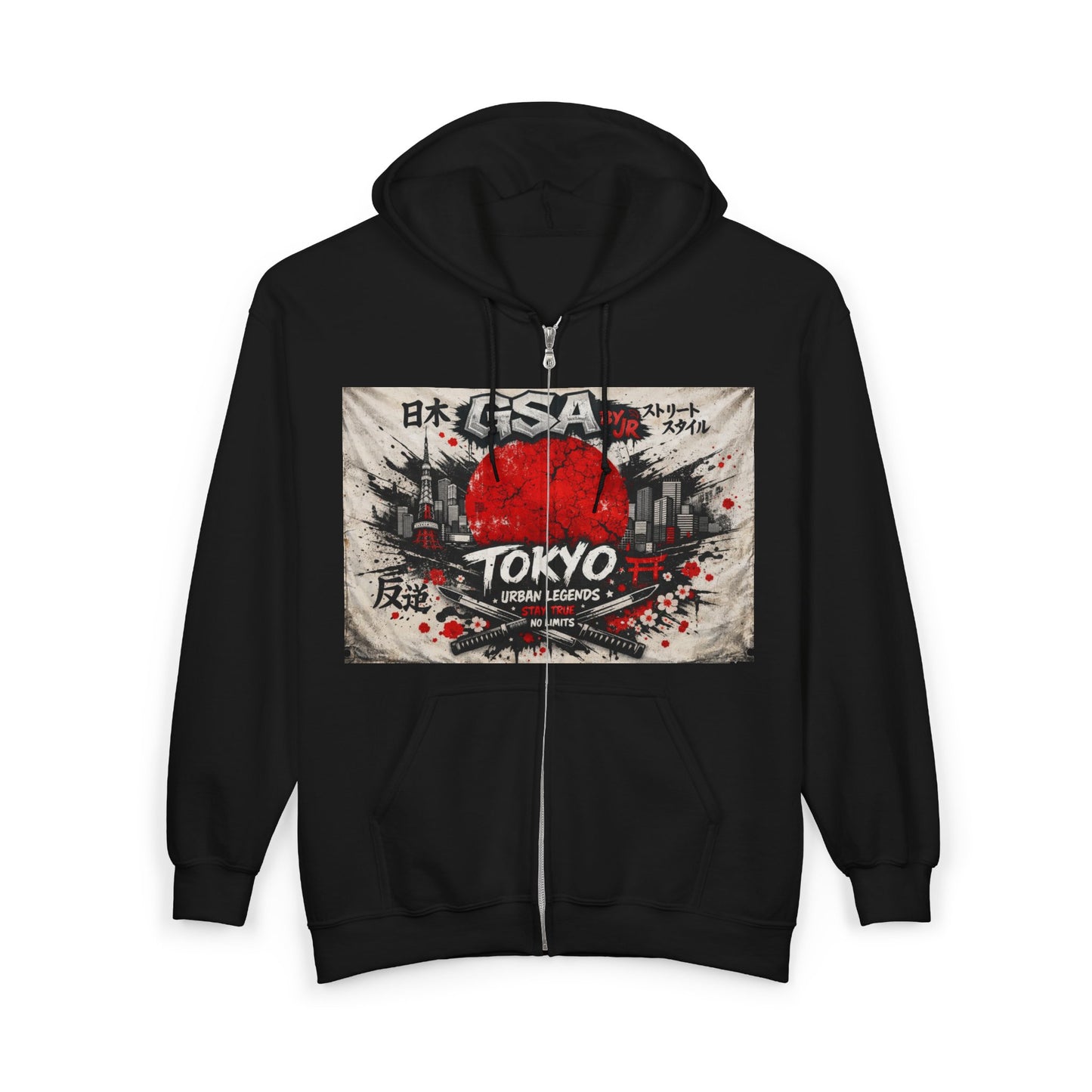 GSA BY JR Tokyo Graphic Zip Hoodie