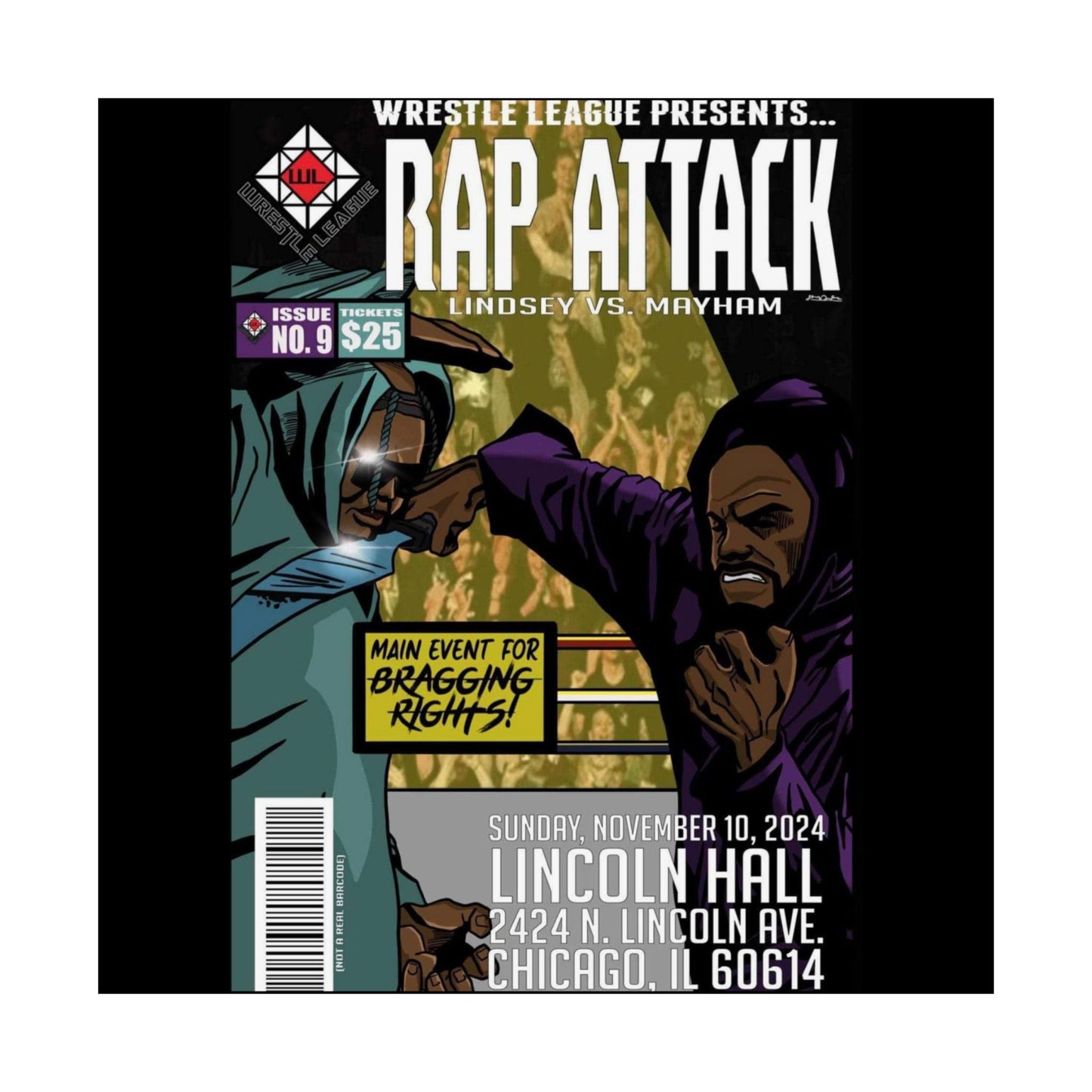 JR LINDSEY VS MOCHOSE MAYHAM POSTER