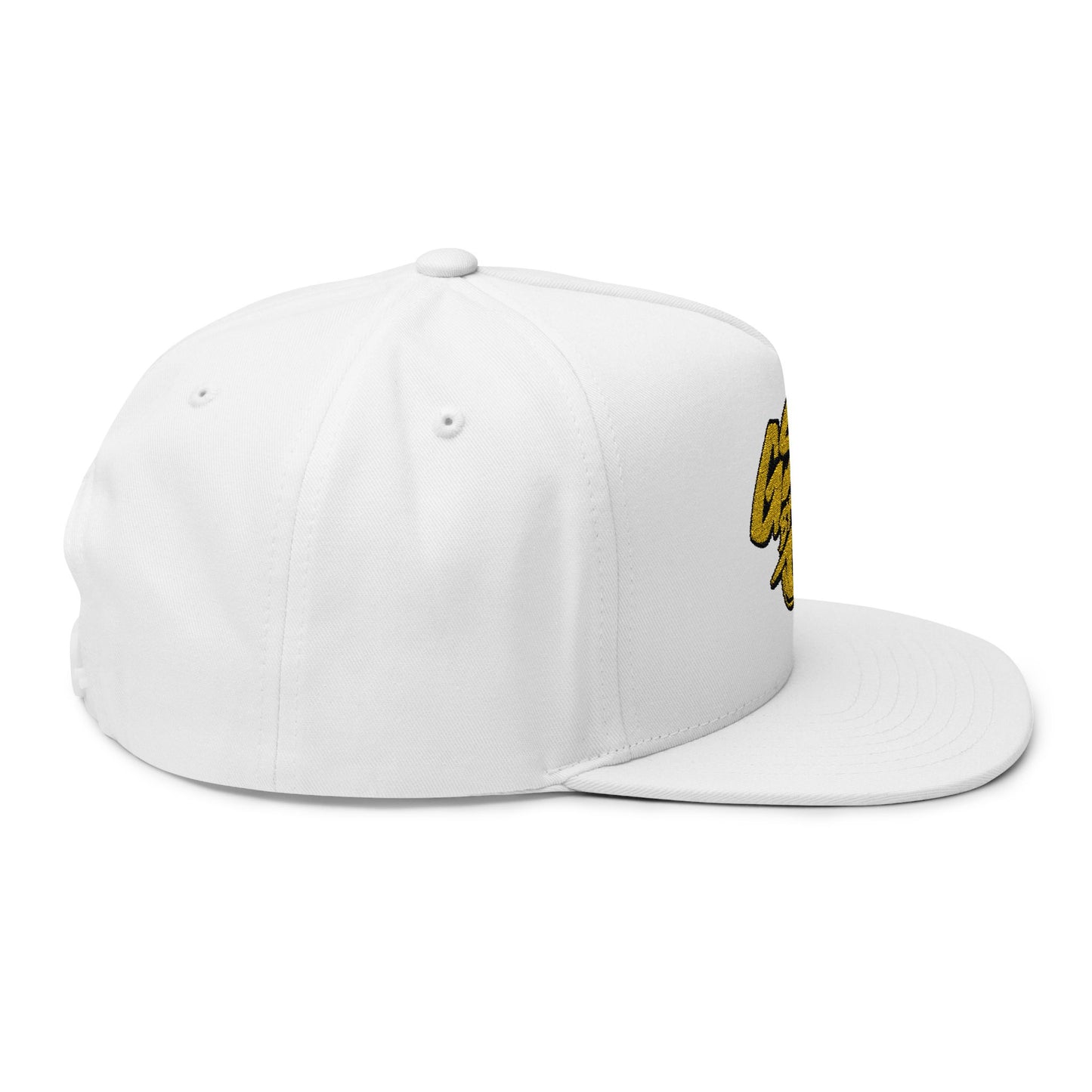 Yellow Graffiti Flat Bill Cap