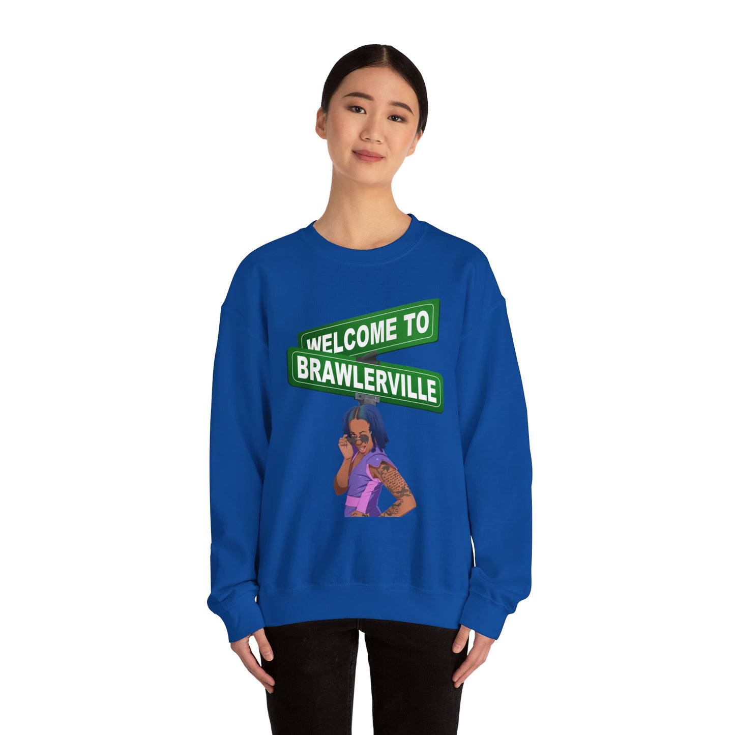 Britany Kay "WELCOME TO BRAWLERVILLE" Crewneck