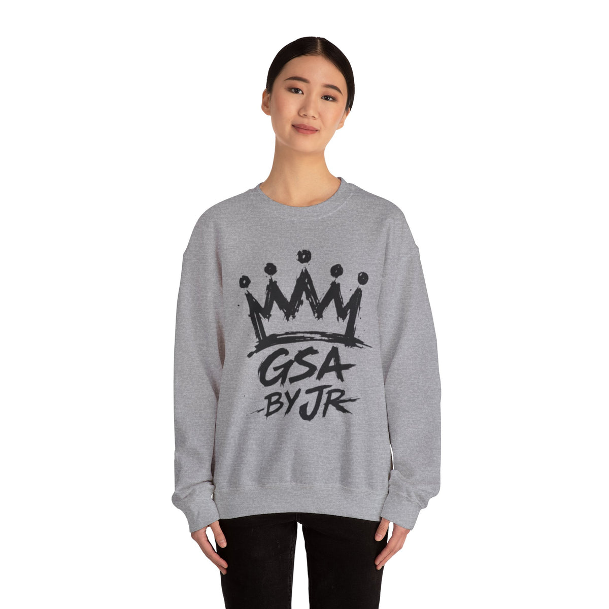 Black Crown' Crewneck Sweatshirt
