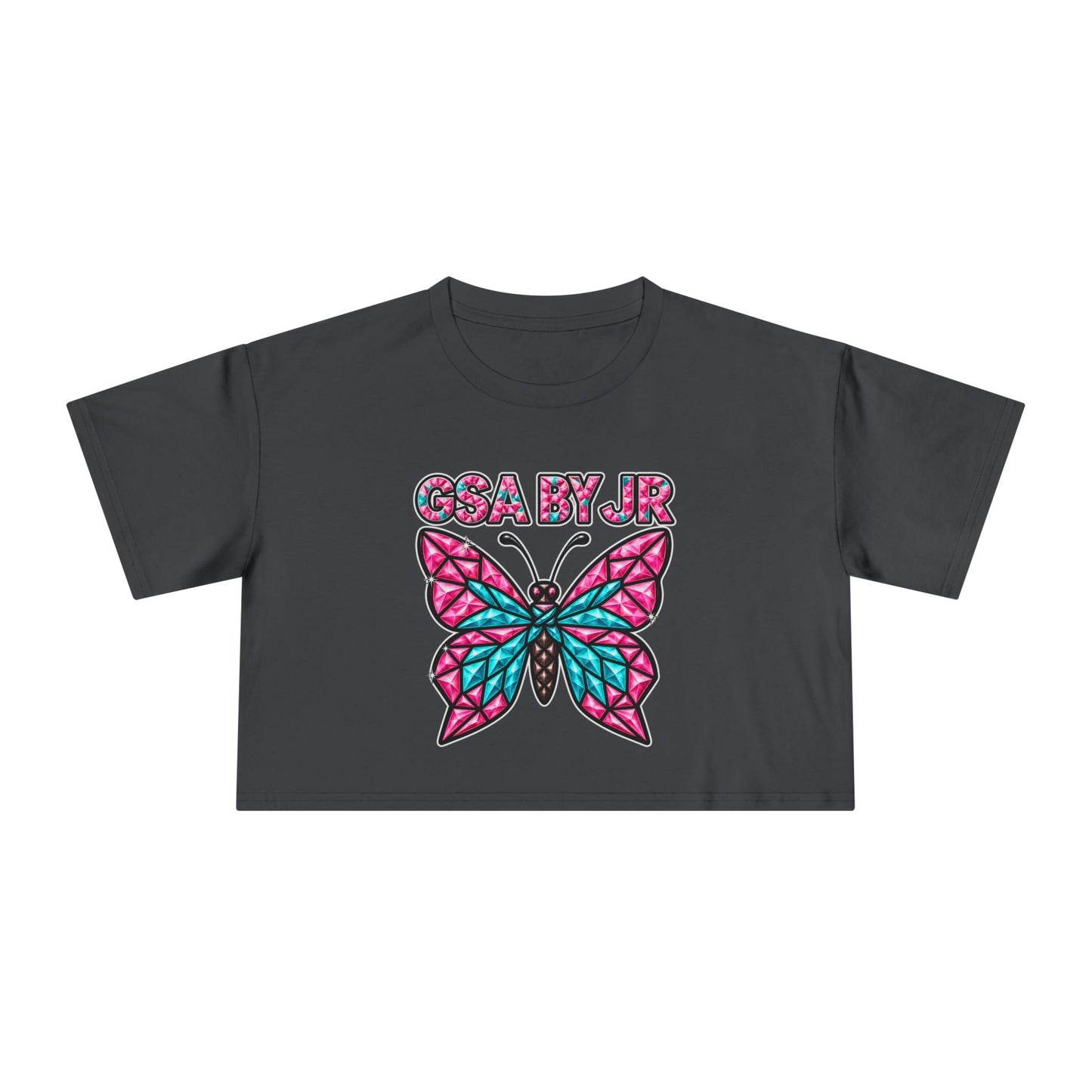 Butterfly Graphic Crop Tee