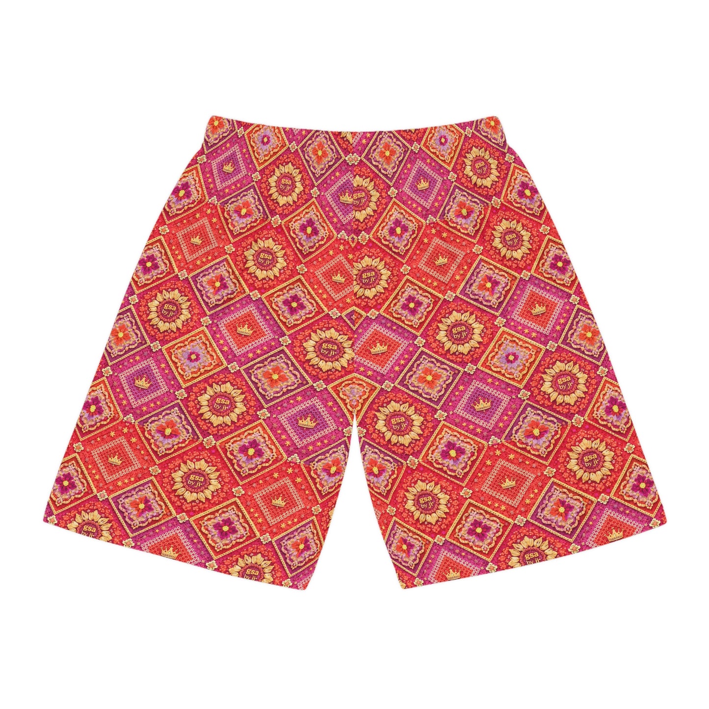 GSA BY JR Retro Pink & Orange Shorts