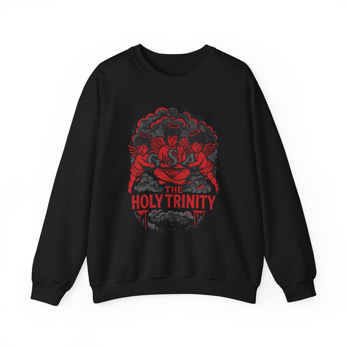 Holy Trinity Sweatshirt - Red & Black