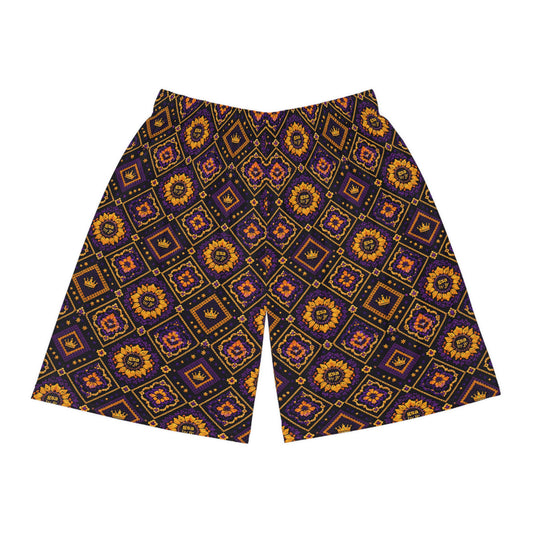 GSA BY JR Retro Purple & Gold Shorts
