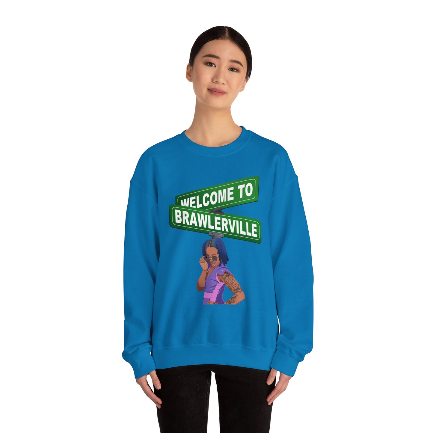 Britany Kay "WELCOME TO BRAWLERVILLE" Crewneck