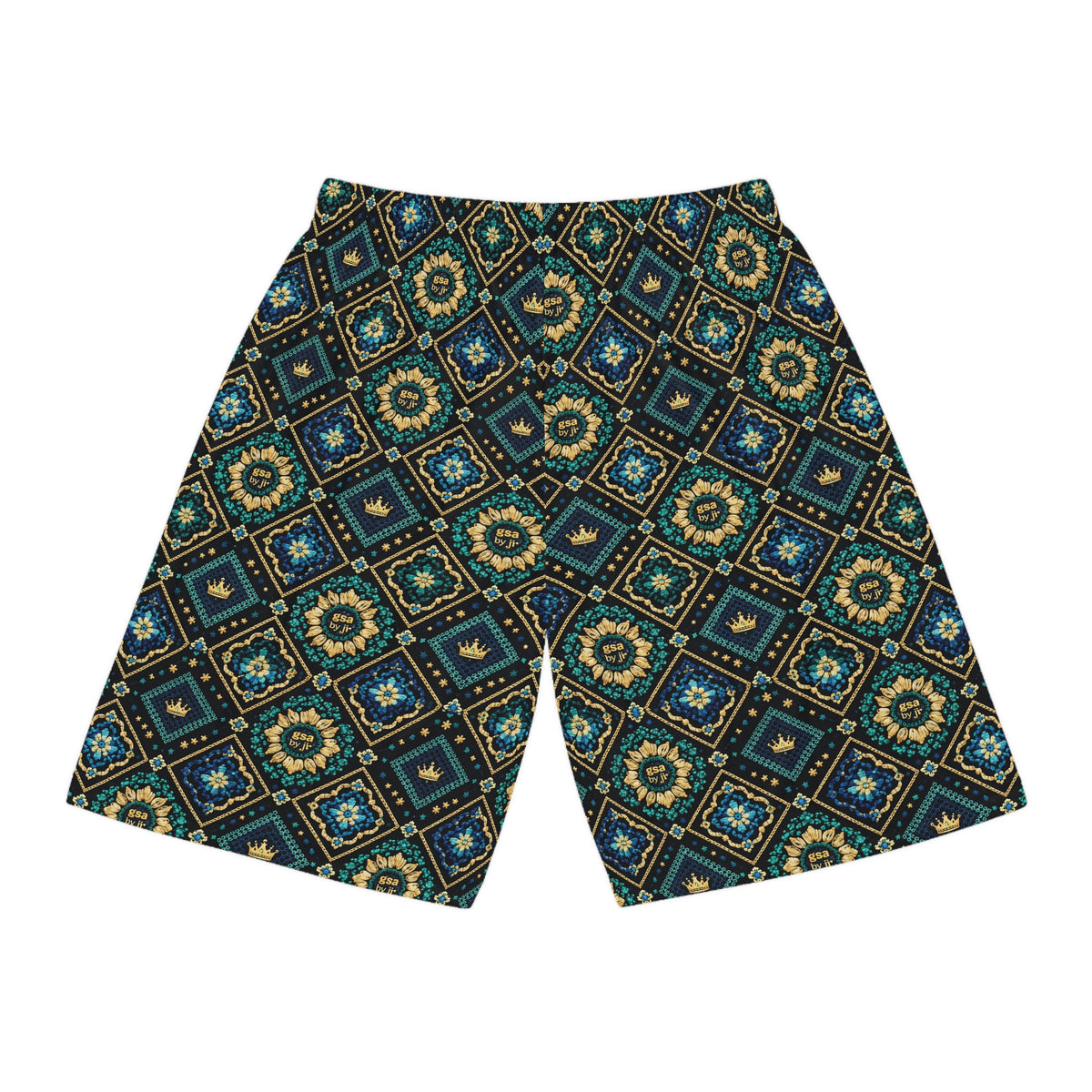 Ornate Crown Mosaic Shorts