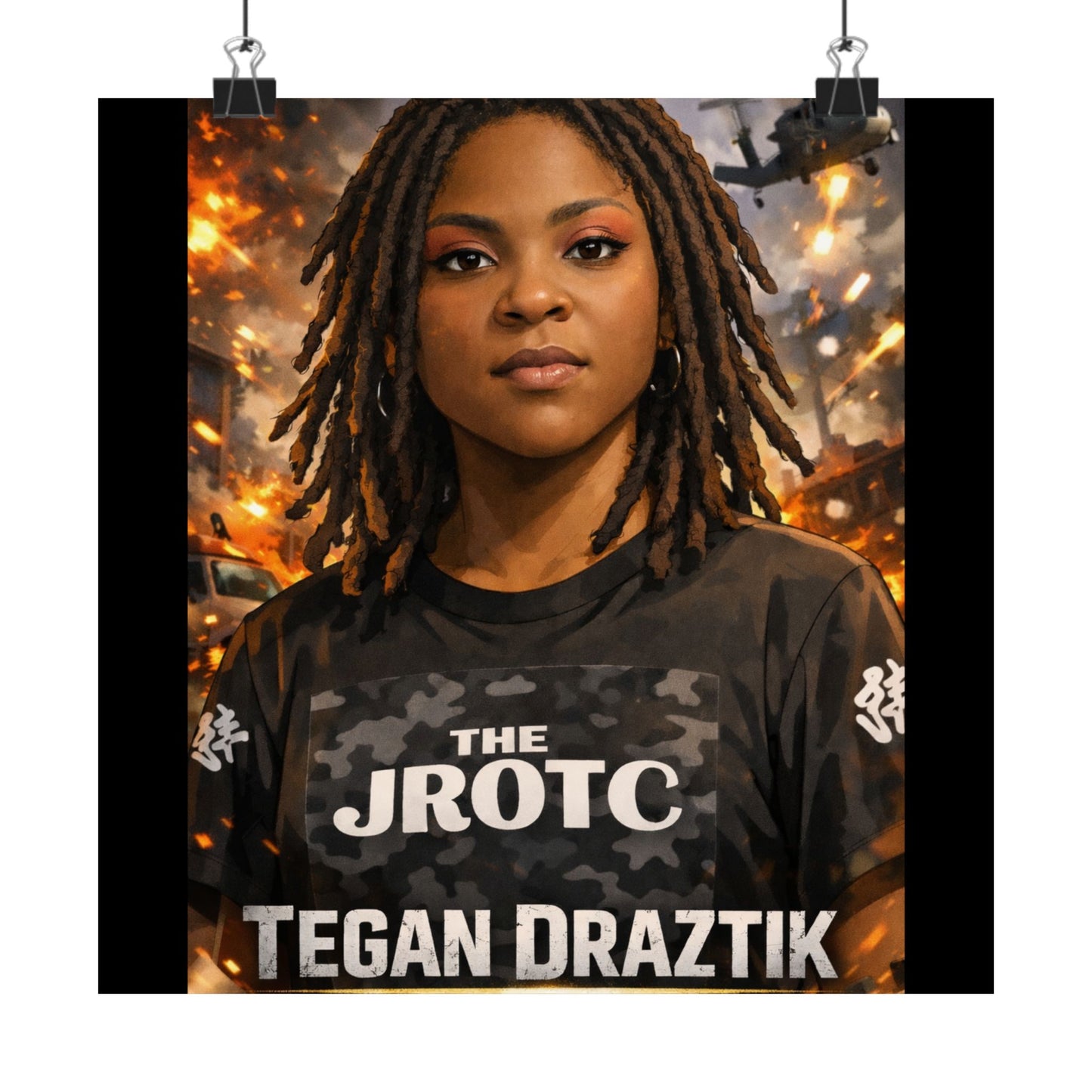 THE JROTC ANIME POSTER: TEGAN DRAZTIK