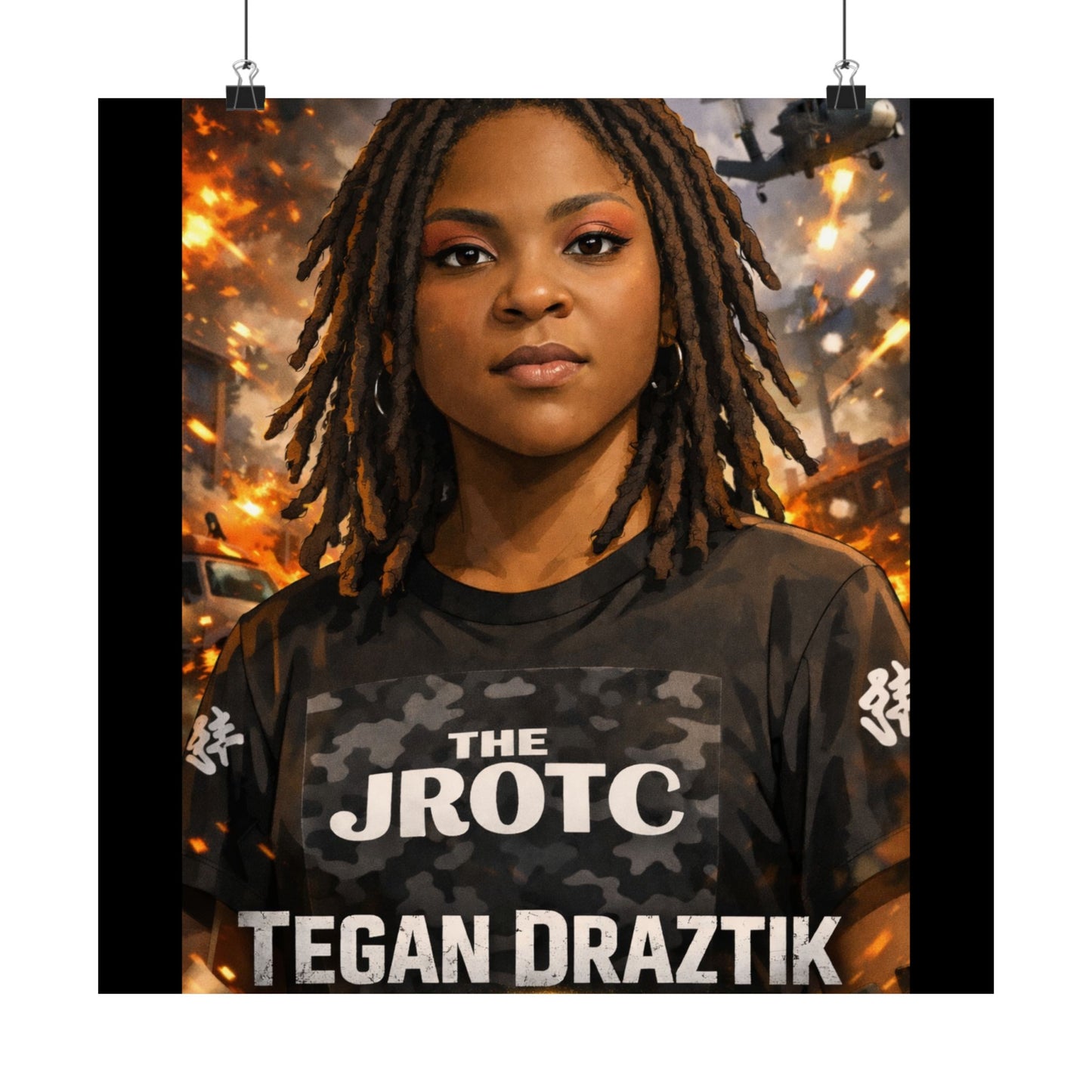 THE JROTC ANIME POSTER: TEGAN DRAZTIK