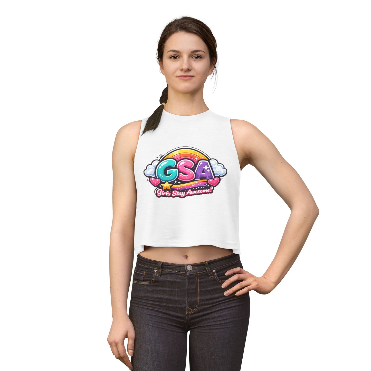 GSA BY JR ' Girls Stay Awesome Crop Top