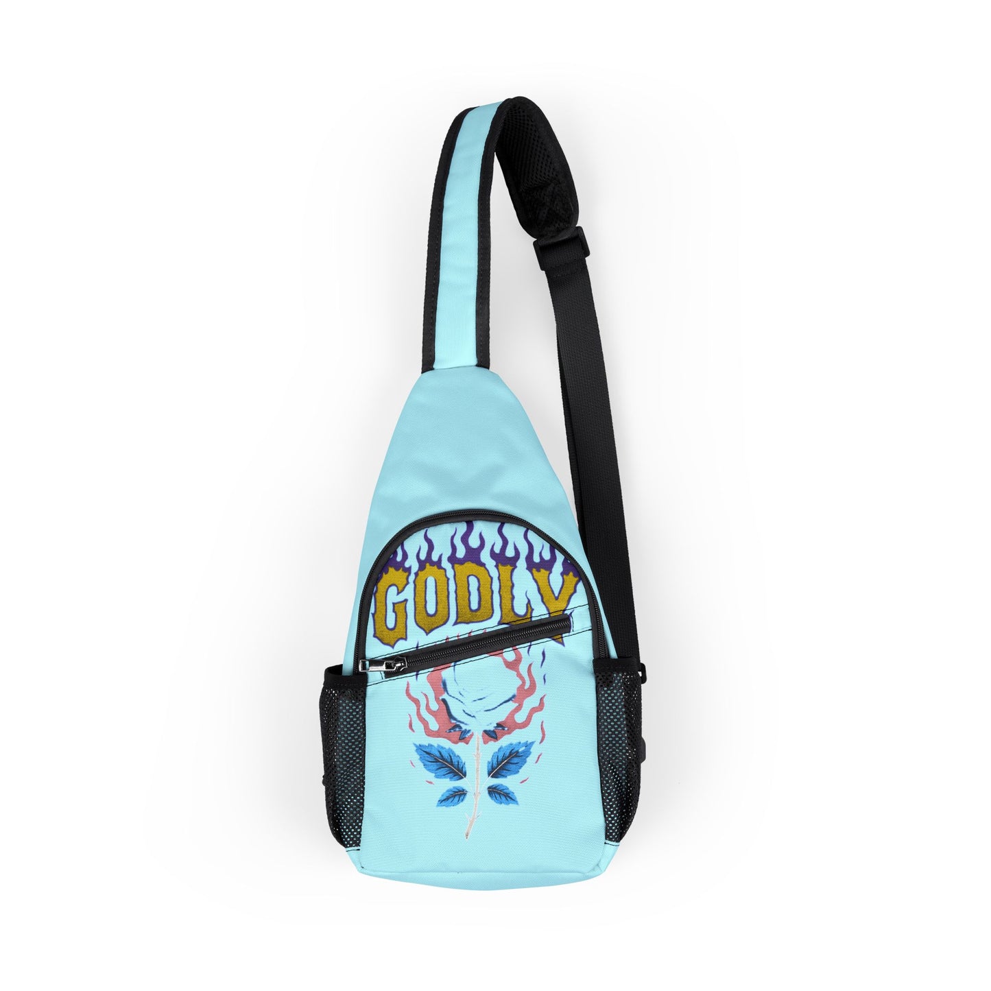 Sling Backpack - Teal/ Gold