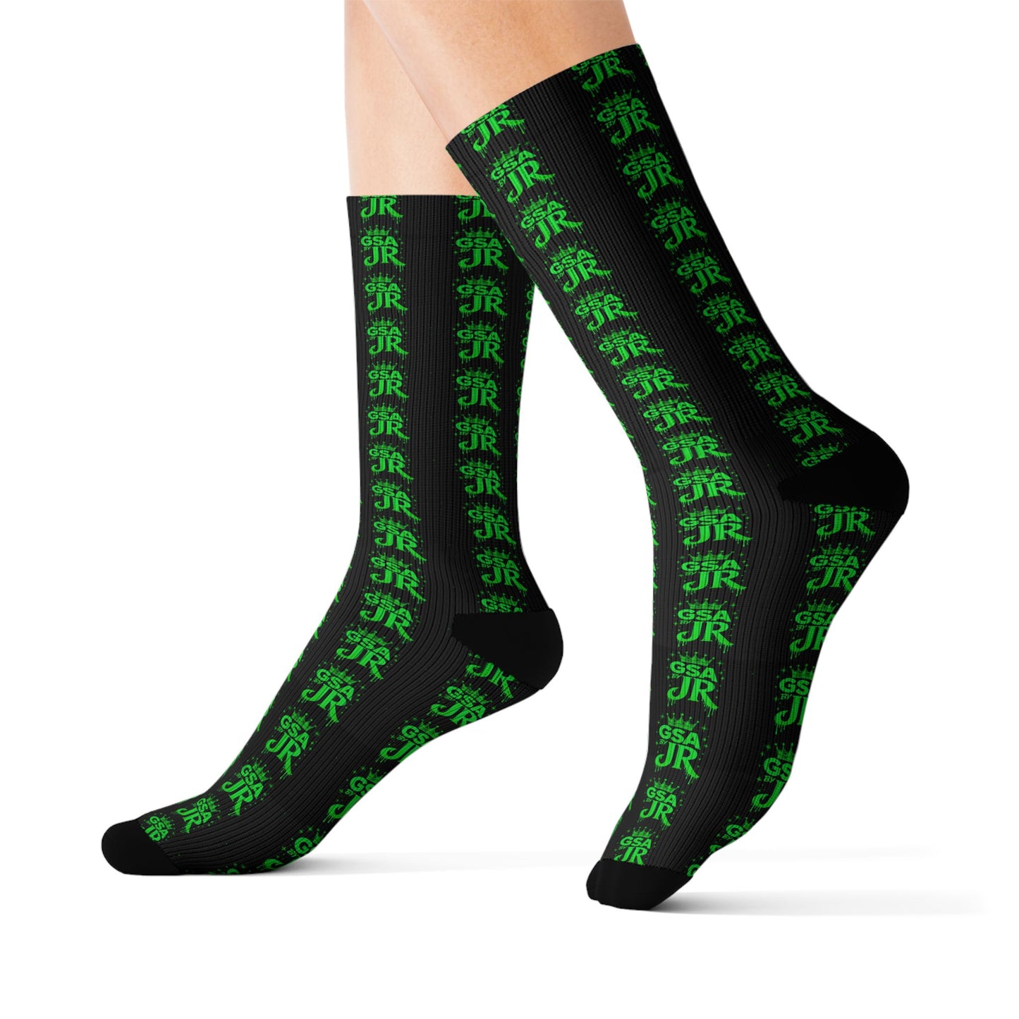 Green Crew Socks