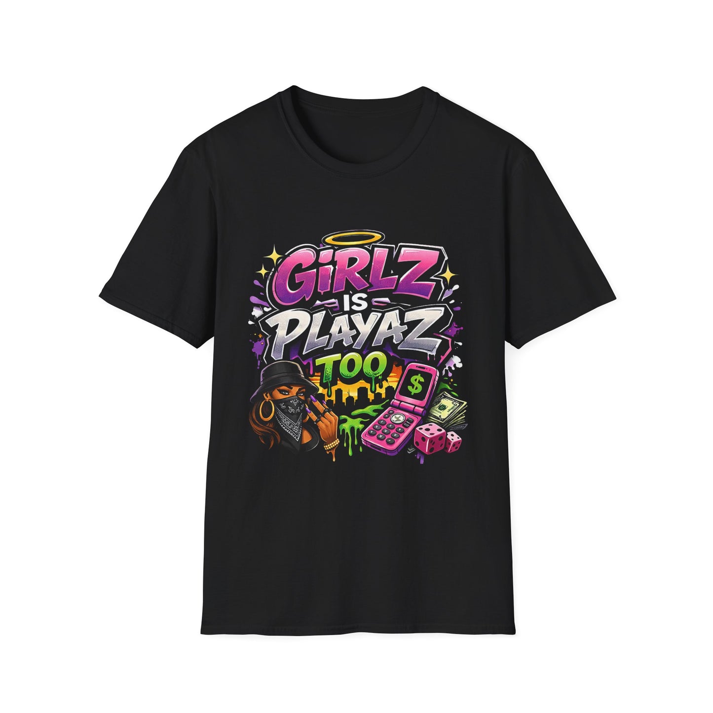 GSA BY JR " Girlz Is Playaz Too " Softstyle Tee